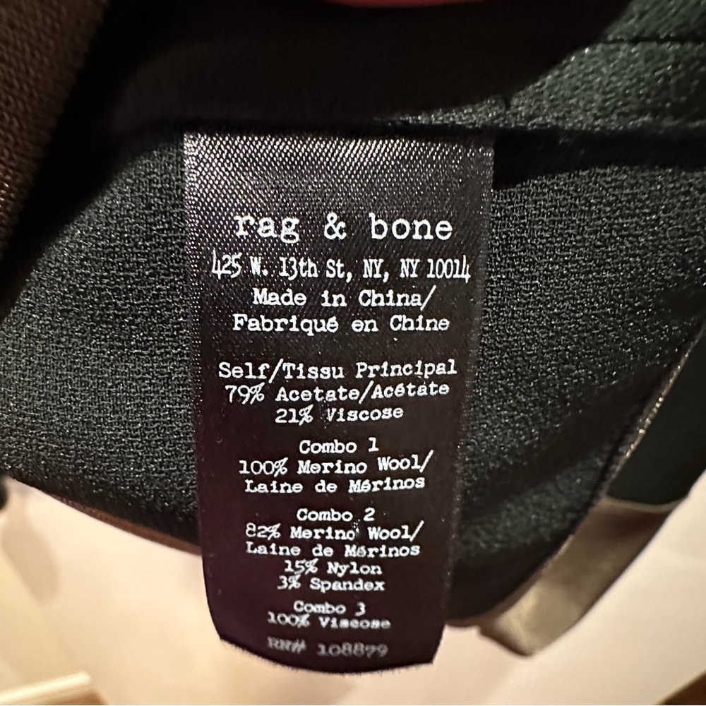 Rag And Bone Vivienne Colorblock Mini Shift Dress - image 4